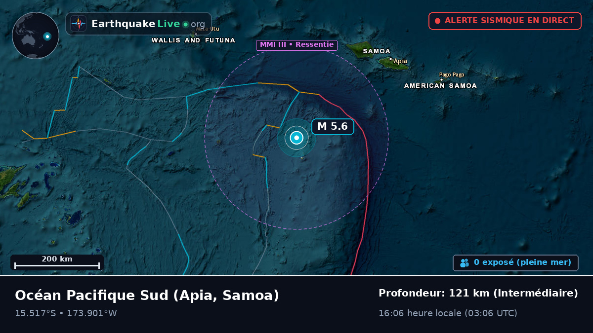 Océan Pacifique Sud (Samoa)