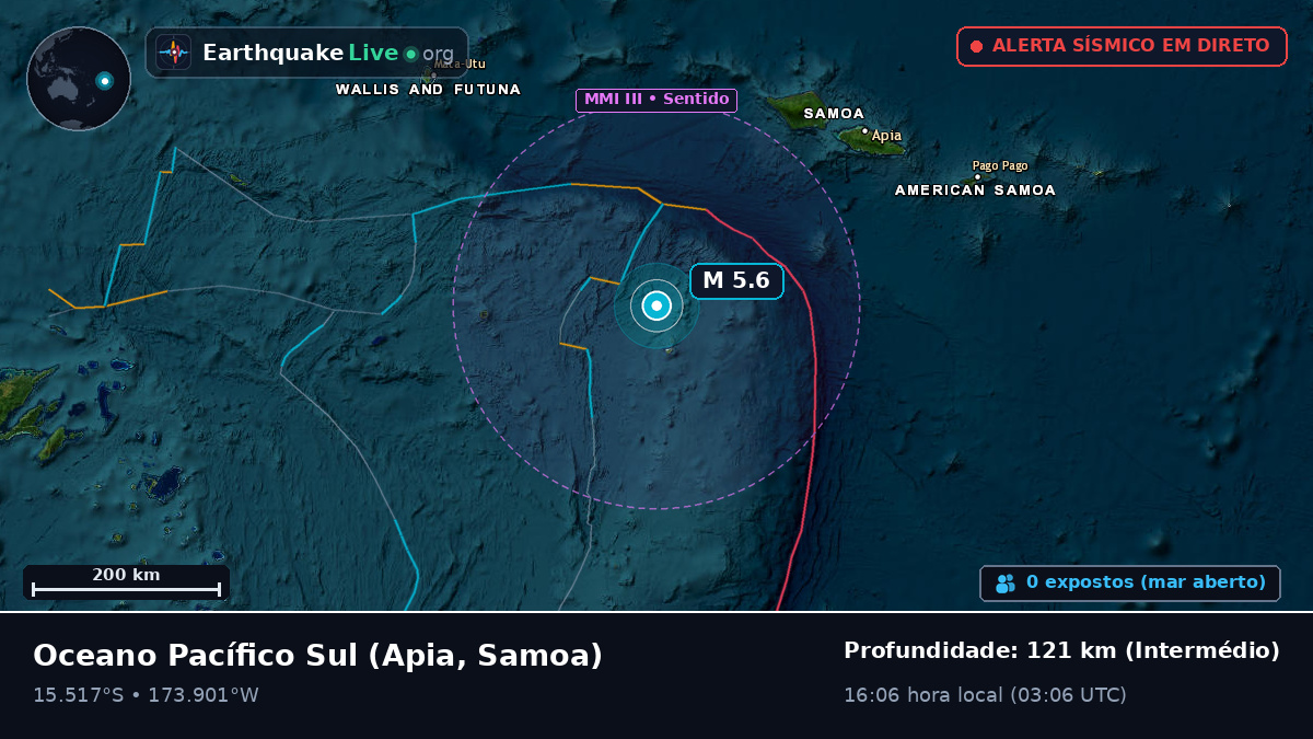 Oceano Pacífico Sul (Samoa)