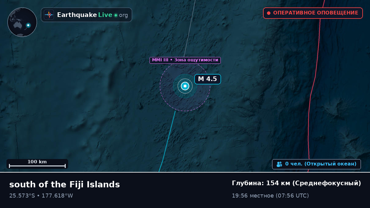 Южная часть Тихого океана (Kermadec Islands)