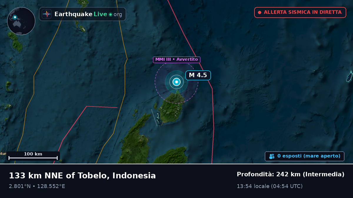 Oceano Pacifico settentrionale (Indonesia)