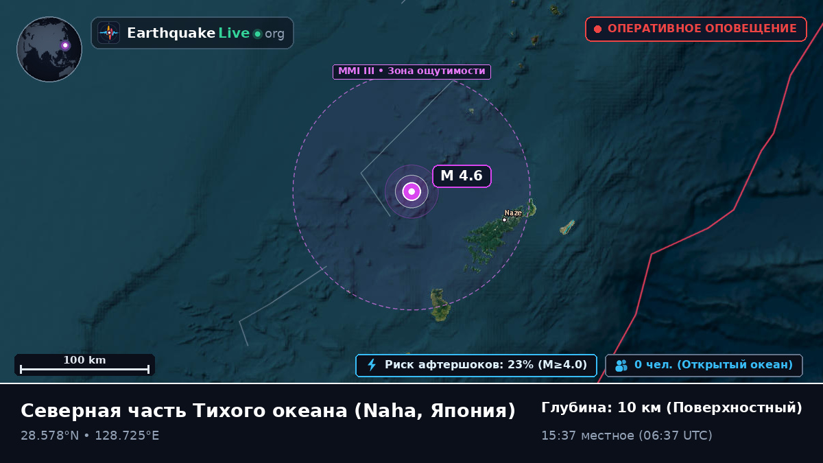 Северная часть Тихого океана (Япония)