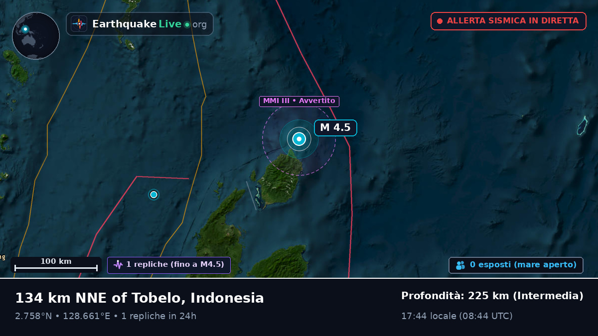 Oceano Pacifico settentrionale (Indonesia)