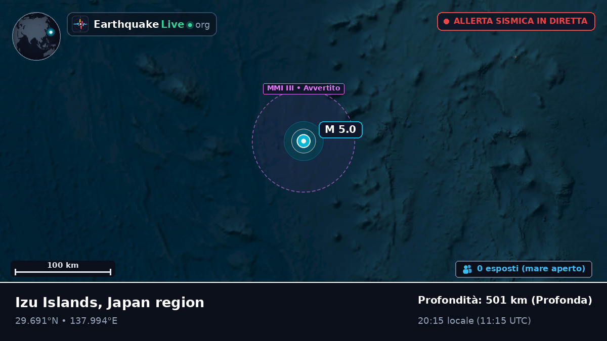 Oceano Pacifico settentrionale (Giappone)