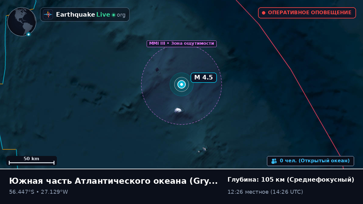 Южная часть Атлантического океана (South Georgia and the Islands)