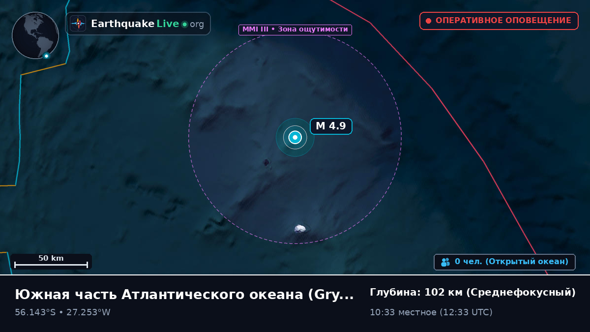 Южная часть Атлантического океана (South Georgia and the Islands)