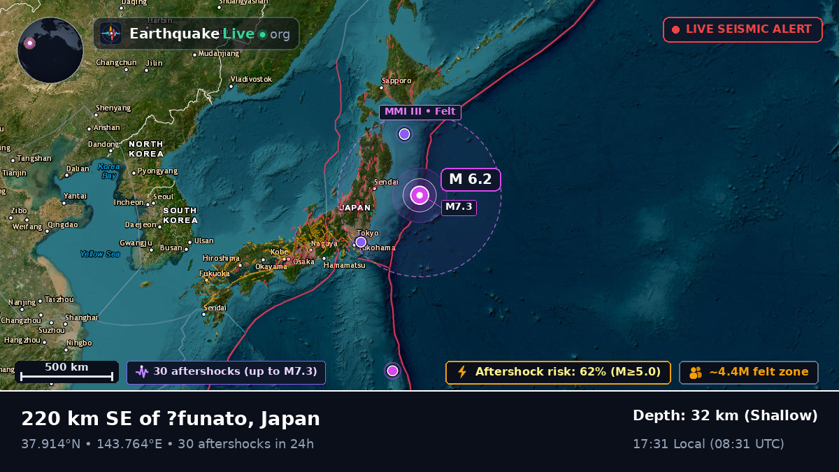 Off the coast of Sendai, Japan