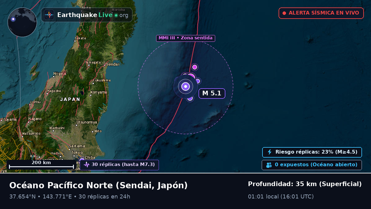 Océano Pacífico Norte (Japón)