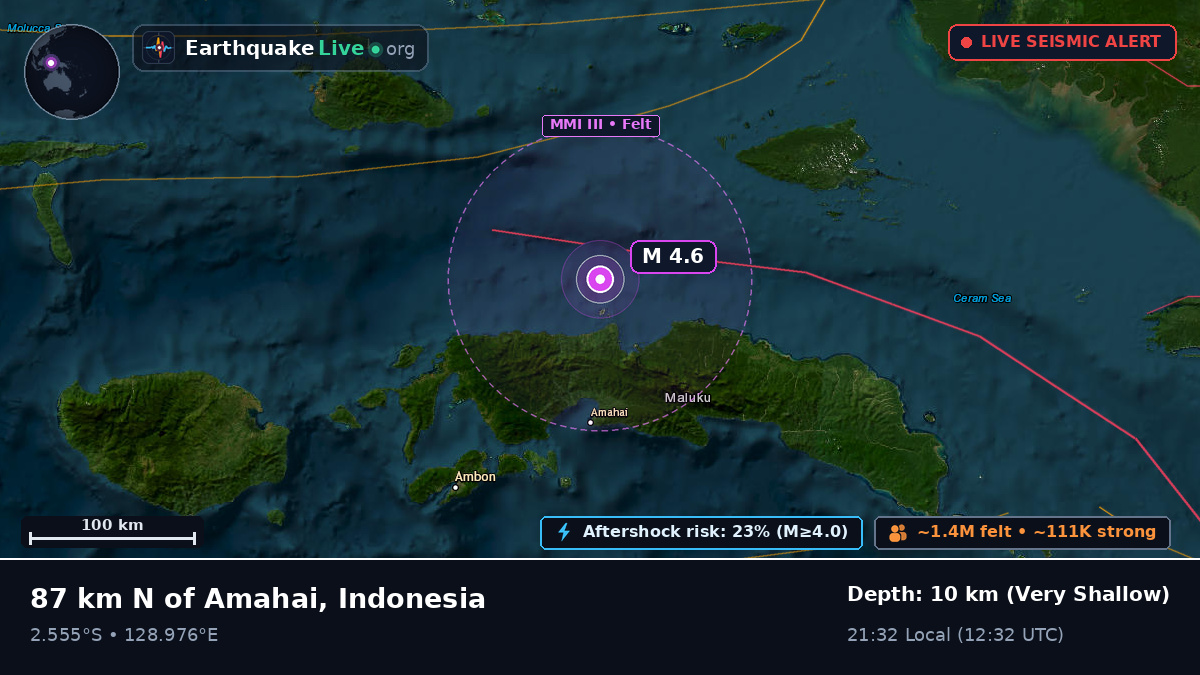 Off the coast of Ambon, Indonesia