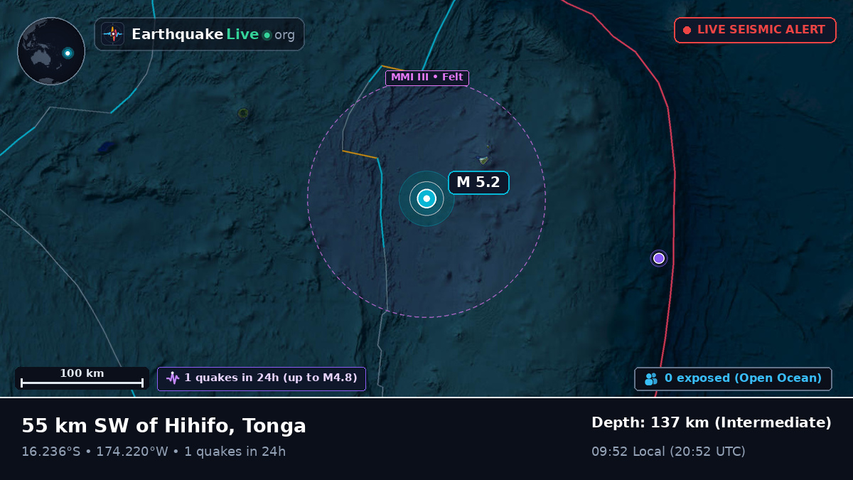 South Pacific Ocean (Tonga)