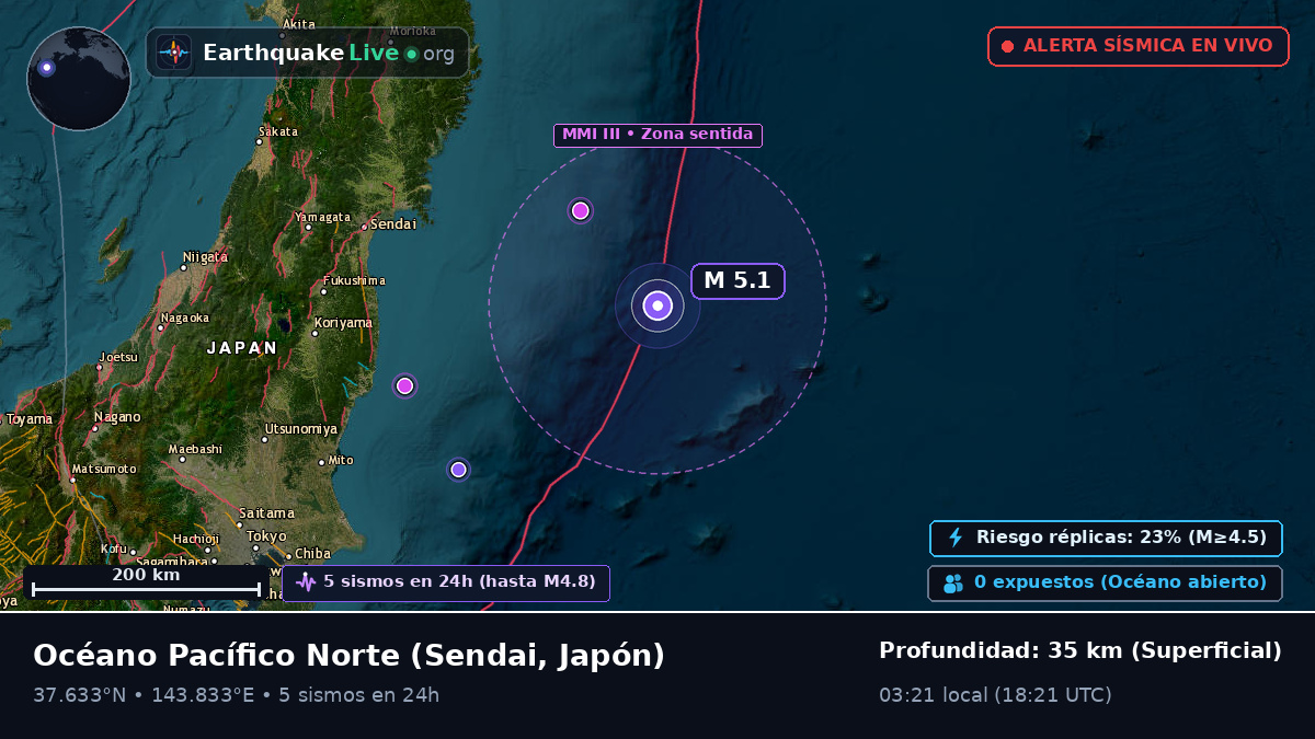 Océano Pacífico Norte (Japón)