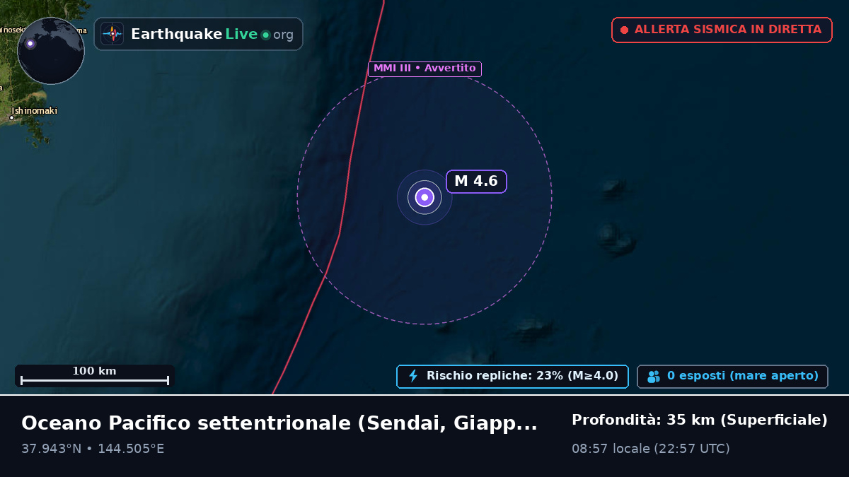 Oceano Pacifico settentrionale (Giappone)