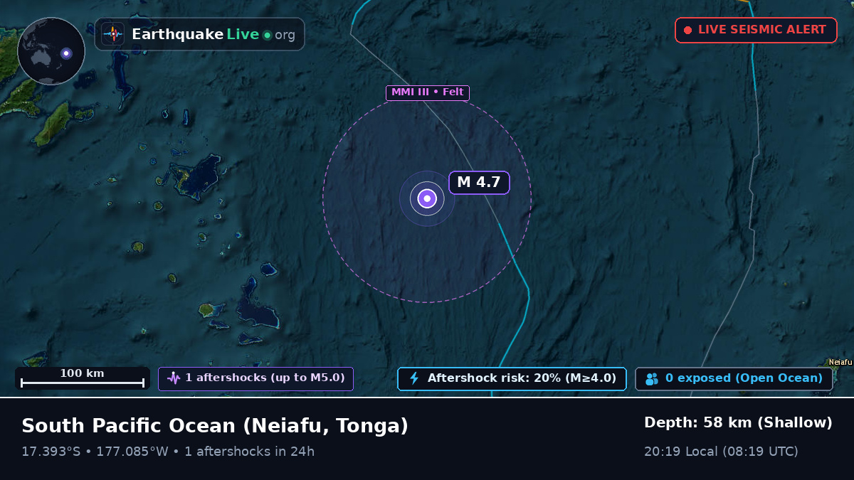 South Pacific Ocean (Tonga)