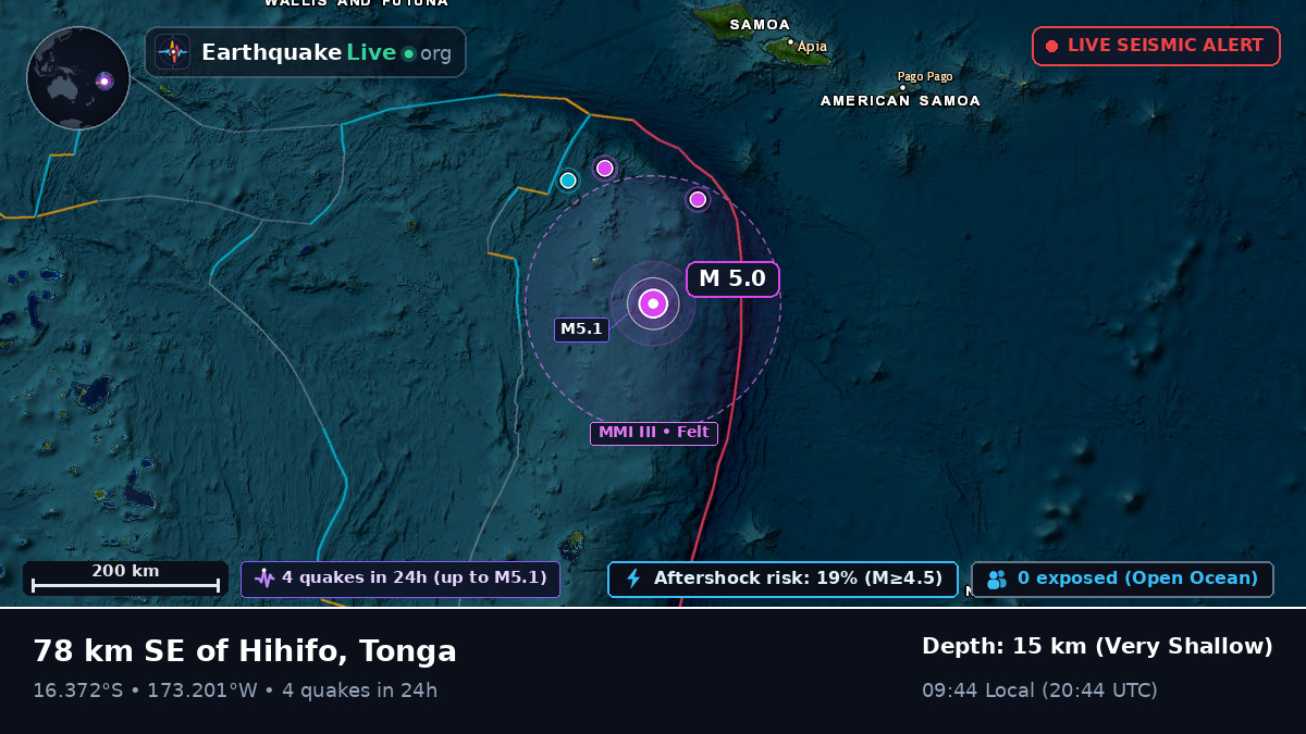 South Pacific Ocean (Tonga)