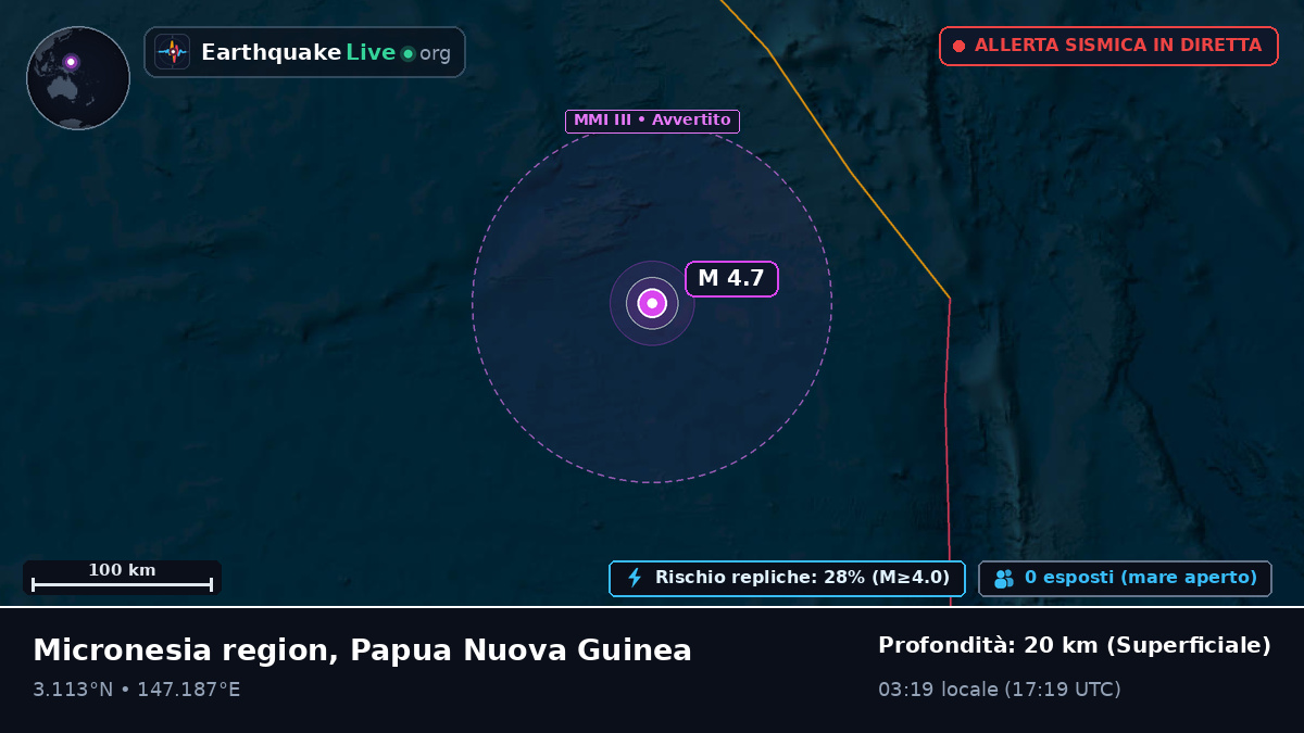 Oceano Pacifico settentrionale (Papua Nuova Guinea)